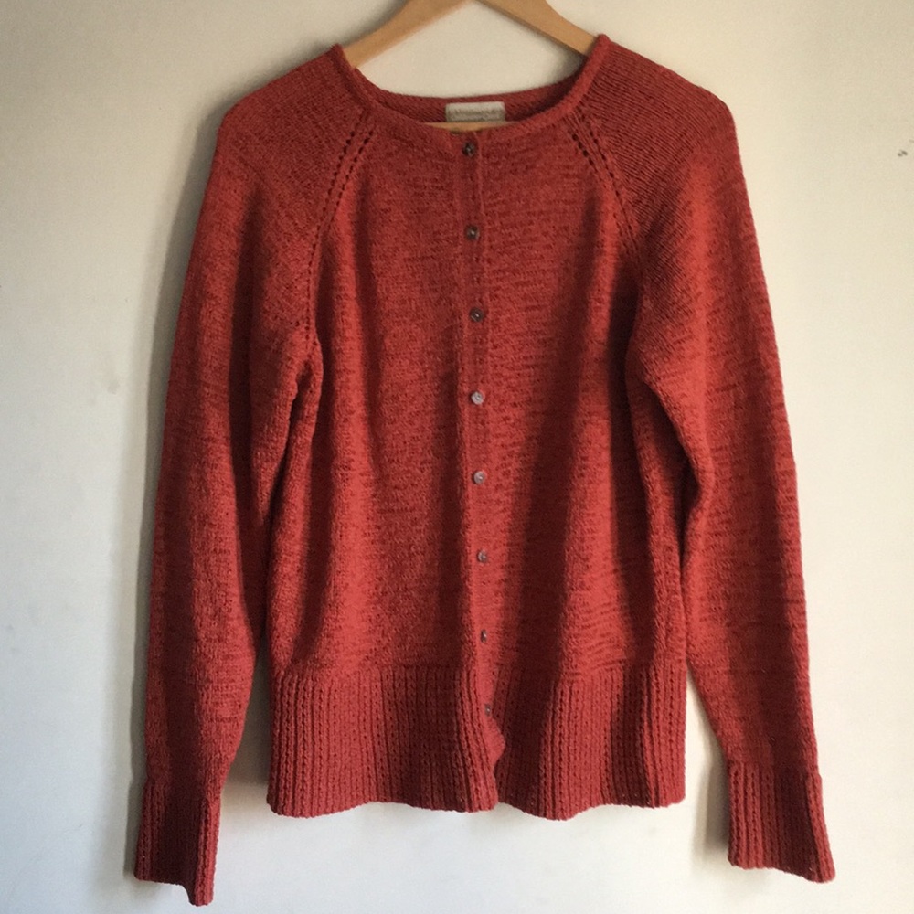 Button Up Ribbon Sweater